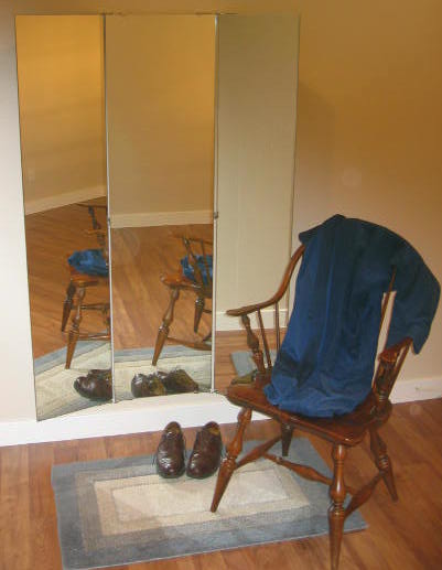 wardrobe trifold dressing mirror